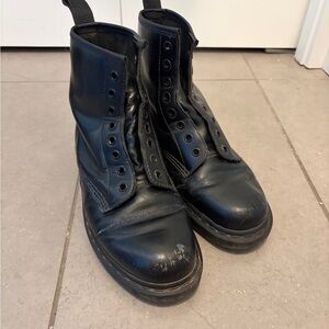 Dr. Martens Black Leather Combat Boots 1460s